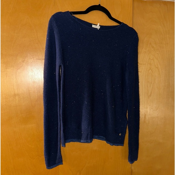 Oltre Cashmere Blend Sweater with Sequins - Picture 3 of 11